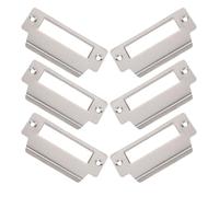 GETAJGHSD Piastra Blocco Serratura 6 Pezzi in Lamiera per Porte Interne Contropiastra e Piastra di Riempimento Foro per Chiavistello