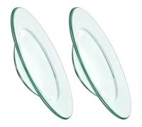GETAJGHSD Piatti Scaldacera in Vetro Trasparente 12 Cm, Vassoio Scaldacandele Riutilizzabile per Lampada Aromaterapia, Piastra Scalda Fragranze per Oli Essenziali e Cera Profumata, Set 2