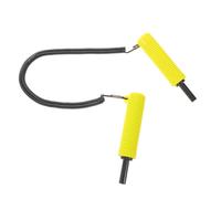 GETAJGHSD Piccone da Ghiaccio Regolabile e Portatile in Acciaio Inossidabile e PVC per Pesca sul Ghiaccio e Pattinaggio, Attrezzatura da Sicurezza Gialla Compatta