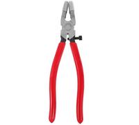 GETAJGHSD Pinza per Vetro da 8 Pollici Mascelle Curve in Acciaio e Gomma, Attrezzo Affidabile per Taglio e Rottura di Vetro Colorato e Mosaici