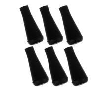 GETAJGHSD Punte di Freccia in Gomma Leggere 6 Pezzi Nere Flessibili Resistenti per Tiro e Giochi di Lancio in Vaso Sicurezza