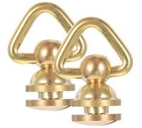 GETAJGHSD Rivetti in Ottone a d Anello Girevole 2 Pezzi per Borse in Pelle, Accessori per Cucito e Realizzazione di Borse a Tracolla