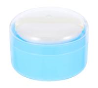 GETAJGHSD Scatola Portatile per Talco Blu con Soffio Morbido per Ragazzo Ragazza, Custodia Pratica in Plastica e Cotone per Uso Quotidiano a Casa con Applicazione Facile e Conservazione