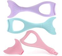 GETAJGHSD Scudo Protettivo per Mascara in Silicone a Forma di Sirena, Set da 3 Pezzi Multifunzionale per Proteggere le Ciglia e Facilitare L'applicazione del Trucco Occhi