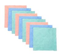 GETAJGHSD Set 10 Panni Struccanti in Microfibra per Viso Donna, Assorbenti e Portatili in Fibra di Poliestere, per Casa e Viaggio Colore Casuale Stili multipli