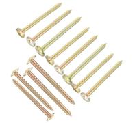 GETAJGHSD Set 12 Pezzi Picchetti da Rilevamento in Acciaio Inossidabile Oro per Giardino e Patio, Facili da Smontare, Aumentano la Tensione del Terreno per Marcatori di Confine