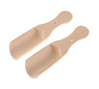 GETAJGHSD Set 2 Pezzi Cucchiai in Legno Piccoli per Cucchiaio da Tè e Raccogli Uvetta, Materiale Legno Naturale, per Ristorante e Uso Quotidiano