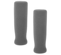 GETAJGHSD Set 2 Pezzi Fasce Impugnatura Spessa per Bastone da Passeggio, Accessori Antiscivolo per Manici Stampelle e Sedie Anziani, Protezione Comoda in Schiuma Grigia per Mobilità
