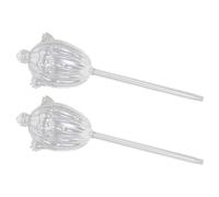 GETAJGHSD Set 2 Pezzi Irrigatore Piante Automatico a Forma di Cactus in Vetro Trasparente per Giardinaggio Domestico e Piante in Vaso