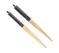 GETAJGHSD Set 2 Pezzi Spazzole Rotonde per Chioma in Legno Setole in Nailon, per Districare Nodi su Chioma Bagnati o Asciutti, Perfette per Styling e Volume Naturale