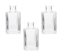 GETAJGHSD Set 3 Bottiglie Vuote in Vetro da 150ml per Diffusore di Aroma, Design Creativo e Artistico, per Decorazione Soggiorno e Purificazione Aria