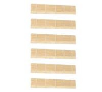 GETAJGHSD Set 6 Pezzi di Tappetini per Sushi in Bambù Naturale Strumento per Preparare Sushi Compatto Fatto in Casa Superficie Liscia per Cucina e Convivialità