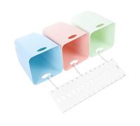 GETAJGHSD Set Contenitori la Raccolta Differenziata Piccoli da Parete, Cestini Smistamento Rifiuti Riciclabili in Plastica, Bidoni Compatti Salvaspazio per Cucina Organizzata