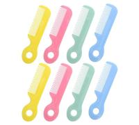 GETAJGHSD Set da 8 Pettini e Spazzole per Neonati in Plastica Setole Delicate e Punte Arrotondate per la Cura del Cuoio Capelluto Sensibile e lo Styling dei Chioma dei Piccoli Accessori