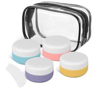 GETAJGHSD Set da Viaggio 1 Kit Contenitori in Silicone 30ml con Spatole Leggere e Borsa Portatile per Cosmetici e Prodotti la Cura Personale