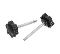 GETAJGHSD Set di Ricambi per Deambulatore Pomelli Filettati M6 in Plastico e Metallo, per Sostituzione Facile e Stabilità Migliorata del Walker Nero