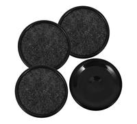 GETAJGHSD Sottobicchieri Antiscivolo per Mobili in Plastica 42mm Set da 4 Pezzi Protezione Pavimento e Fermaruota Sedia per Casa e Ufficio