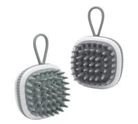 GETAJGHSD Spazzola Massaggiante per Capelluto Pettine per Shampoo e Massaggi Rilassanti 2 in Silicone Setole Morbide per Rimuovere Sebo e Sporco