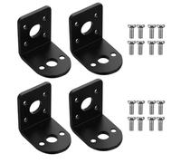 GETAJGHSD Staffa Motoriduttore 4 Set in Alluminio Supporto Orizzontale, Montaggio Facile 24 Viti, Compatibile Motorini Elettrici e Accessori Motore per Uso Fai da Te