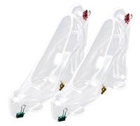 GETAJGHSD Stampo per Caramelle Trasparente 2 Pezzi a Forma di Scarpa Tacchi Alto in Plastica Sicura Multi-Griglia per Cioccolatini e Dolci Fatti in Casa