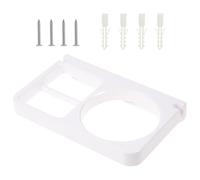 GETAJGHSD Supporto Cavo a Abs da in Asciugacapelli e Design Bianco, Porta Phon Struttura Semplice e Salvaspazio per Bagno e Hotel