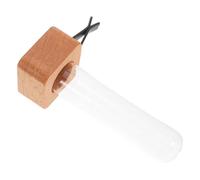 GETAJGHSD Supporto Vaso di Fiori per Auto Clip Sughero, Mini Portafiori Idroponico in Vetro per Bocchetta di Ventilazione, Accessorio Decorativo per Cruscotto e Mazzi di Fiori