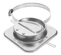 GETAJGHSD Valvola di Non Ritorno in Acciaio Inossidabile Morsetto, Chiusura Automatica, Resistente All'ossidazione, 150x150mm, per Installazione in Cucina e Tubazioni