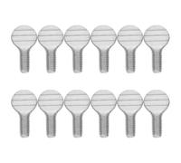 GETAJGHSD Viti a Testa Zigrinata 12 Pezzi in Acciaio Inox per Girarrosto e Spiedini da Forno, Accessori per Friggitrice ad Aria, Componenti per Utensili da Cucina