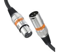 Getaria Cavo XLR cavo microfonico da 0,9 m cavo XLR maschio a femmina cavo per microfono bilanciato XLR per mixer studio di registrazione podcast