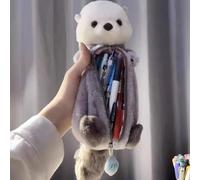 GETBSTOOP Astuccio for matita lontra Simpatico animale di peluche Astuccio for cancelleria Astuccio for matite Borsa for calza Calza Simpatici animali creativi Cartone animato di capacità S