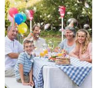 GETBSTOOP Bubble Maker Stand Machine for feste, macchina da bolle da giardino con luci e musica, ricaricabile, altezza regolabile, macchina a bolle verticale for il matrimonio all'aperto