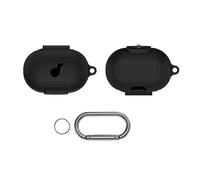 GETBSTOOP Custodia for auricolari wireless in silicone Custodia for auricolari portatile Antiurto con moschettone Antigraffio for scatola di ricarica Anker Soundcore Space A40 (Nero)