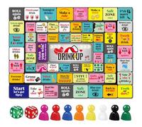 GETBSTOOP Gioco da Tavolo per Bere per Adulti, Monopoli per Adulti, Set Divertente di Giochi con Tappetino, Dadi e Pedine, Ideale per Addio al Nubilato, Amici, Feste, 2-8 Giocatori, età 18+