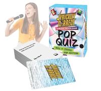 GETBSTOOP Gioco di Trivia Musicale 'Lyrics Pop Quiz' Edizione Anni '90 & 2000 - Sfida di Ricerca di Canzoni, Ricorda i Testi, Divertente Giochino di Cultura Pop, 150 Carte per Amici e Famiglia