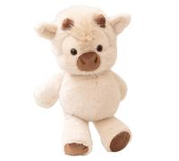 GETBSTOOP Peluches Morbidi con La Forma di una Mucca Highland, Tenero Animale di Peluche con Pelo per Alleviare lo Stress e Supporto Emotivo, Orso di Peluche di Bovini Selvaggi per Adulti, Bambini