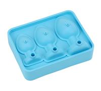 GETBSTOOP silicone scherzo a forma di testa a forma di stampo a forma di scherma di ghiaccio vassoio stampo vassoio for cubetti di ghiaccio for cocktail di whisky geloso for ghiaccio (blu)