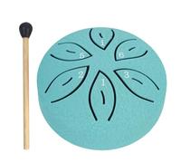 GETBSTOOP Tamburo a Pioggia 3 Pollici 6 Note Strumento a Tamburo a Pioggia Mini Handpan Tamburo Strumenti Musicali a Percussione for la Meditazione Yoga Regalo Unico
