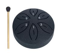 GETBSTOOP Tamburo a Pioggia 3 Pollici 6 Note Strumento a Tamburo a Pioggia Mini Handpan Tamburo Strumenti Musicali a Percussione for la Meditazione Yoga Regalo Unico