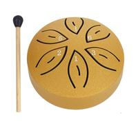 GETBSTOOP Tamburo a Pioggia 3 Pollici 6 Note Strumento a Tamburo a Pioggia Mini Handpan Tamburo Strumenti Musicali a Percussione for la Meditazione Yoga Regalo Unico