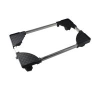 GetCoupon Supporto per CPU dal design elegante e pratico, supporto telescopico per la casa, semplice dissipazione del calore, con quattro ruote universali girevoli a 360° (nero)
