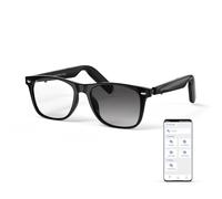 GetD Occhiali AI per uomini e donne, occhiali intelligenti alimentati da ChatGPT, traduzione in tempo reale AI, occhiali da sole Bluetooth (montatura nera+lente fotocromismo)