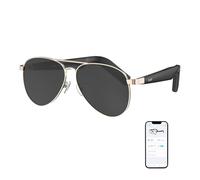 GetD Occhiali AI, traduzione in tempo reale con 147 lingue, occhiali da sole polarizzati in nylon, occhiali da sole aviatore Bluetooth per uomini e donne con altoparlante, occhiali audio musicali per