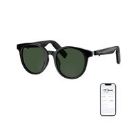 GetD Occhiali Bluetooth, occhiali intelligenti con orecchie aperte, grandi occhiali da sole polarizzati rotondi, occhiali audio Bluetooth5.4, anti-perdita di suono, riduzione del rumore delle chiamate