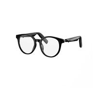 GetD Occhiali Bluetooth,Open-Ear Smart Glasses, Large Round occhiali da sole polarizzati,Audio Sunglasses Bluetooth5.4, anti-perdita di suono, riduzione rumore chiamate (Black Frame+Photochromic Lens)