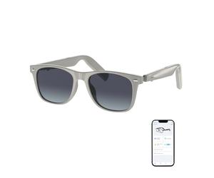 GetD Smart Bluetooth Sunglasses (Off White Frame+Gradient Lens)