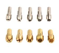Getdoublerich 10pcs per mini trapano mandrino Set 1.0-3.2mm Collet Adapter 4.2mm Shank per Utensili Rotanti per Dremel Incisione Lucidatura Rame Acciaio