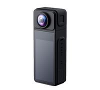 Getdoublerich Action Camera 4K WiFi, videocamera sportiva compatta per ciclismo all'aperto, escursionismo, videoregistratore HD con struttura in ABS per monitoraggio degli animali domestici, nero