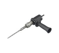 Getdoublerich Adattatore da trapano elettrico a martello, testa di conversione con manico antiscivolo, supporto per punte da trapano in metallo per trapano a parete, include punta da trapano