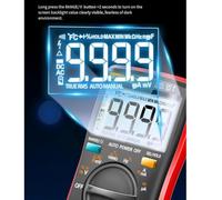 Getdoublerich AN8009 per multimetro digitale intelligente 9999 conteggi Tester corrente di tensione AC/DC con NCV, retroilluminazione HD, gamma automatica per riparazione elettrica