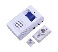 Getdoublerich Campanello senza fili con sensore di movimento con 16 campanelli e annuncio di benvenuto vocale femminile per casa, ufficio, negozio, garage, funzionamento a batteria, nessun cablaggio